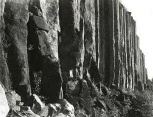 Scheibenberg : Westerzgebirge. Scheibenberg. Basaltsäulen im aufgelassenen Steinbruch