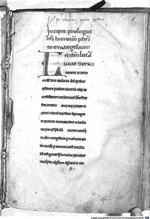 Evangelium S. Lucae cum glossis - BSB Clm 14474