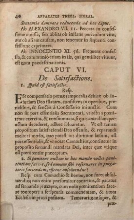 Caput VI. De Satisfactione.