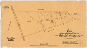 Bau einer Siedlung für die gemeinnützige Kleinhausbaugesellschaft, Berlin-Heiligensee: Grundplan mit Höhenlinien und Waldbestand 1:2500