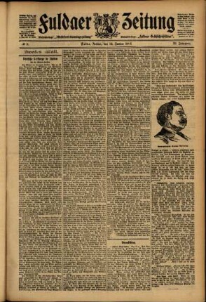 Zweite Ausgabe vom Freitag, den 12. Januar 1906.