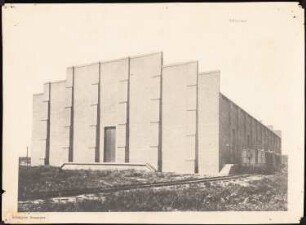 Firma Gebr. Mayer, Hannover-Vinnhorst Lagerschuppen: Ansicht der Giebelseite - entspricht der Inv.Nr. 3004