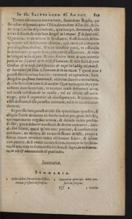 Sententia.