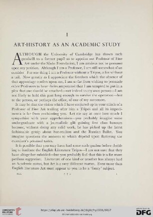 I Art-History as an Academic Study