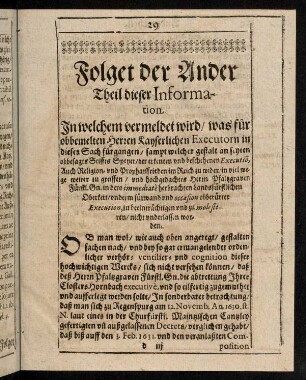 29-63, Folgt der Ander Theil dieser Information.