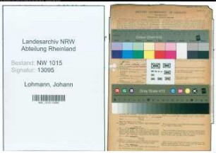 Entnazifizierung Johann Lohmann , geb. 06.01.1896 (Bueroangestellter)