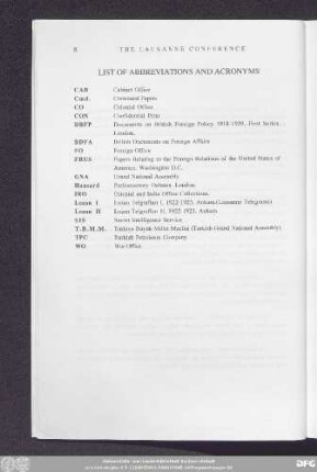 List Of Abbreviations And Acronyms