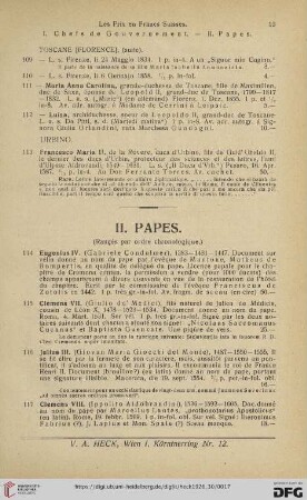 II. Papes (No. 114 - 156)