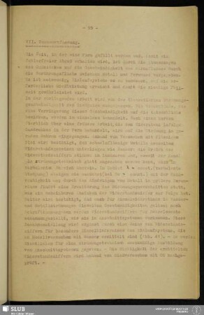 VII. Zusammenfassung