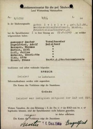 Zwisler, Anton