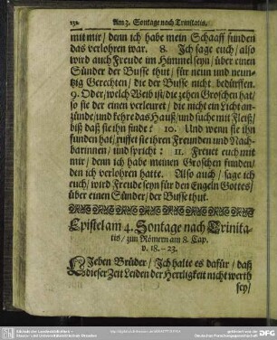 Epistel am 4. Sontage nach Trinitatis