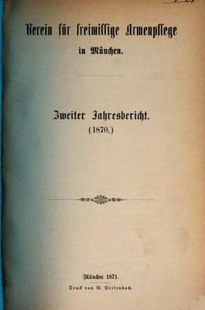 Jahresbericht .... 2. 1870 (1871)