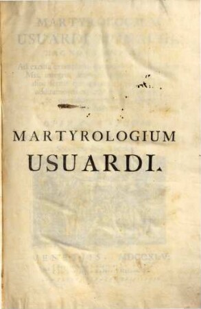 Martyrologium Usurardi Monachi