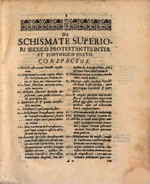 Diss. ... de schismate superiori seculo protestantes inter et pontificios enato