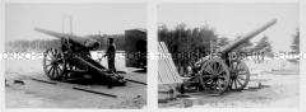 Serie "Etablissement Fried. Krupp" - 15 cm Festungs- und Belagerungs-Kanone L/30 in Radlafette mit hydraulischer Bremse