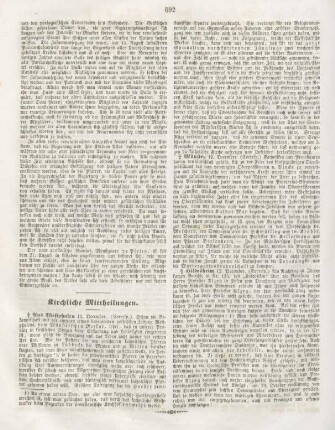 692 Kirchliche Mittheilungen