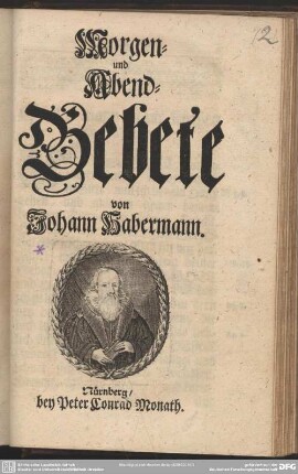 Morgen- und Abend-Gebete