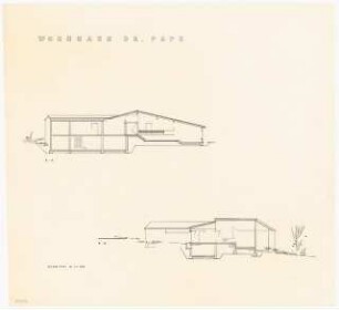 Wohnhaus Dr. Pape, Bad Driburg: Schnitte A-A und B-B, 1:100