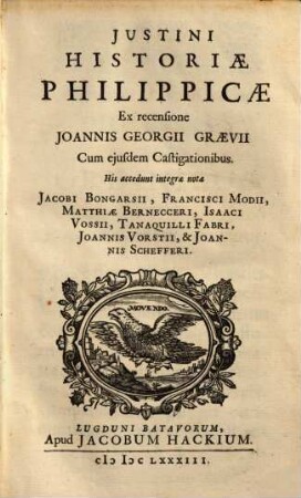 Justini Historiae Philippicae