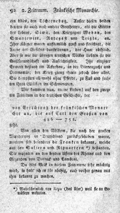 [2. Zeitraum. Von der Errichtung der fränkischen Monarchie bis zu Carl dem Großen 486 - 752]