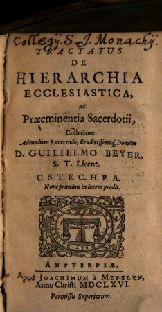 Tractatus de Hierarchia ecclesiastica