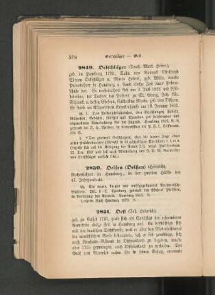 2851. Oest (Joh. Heinrich)