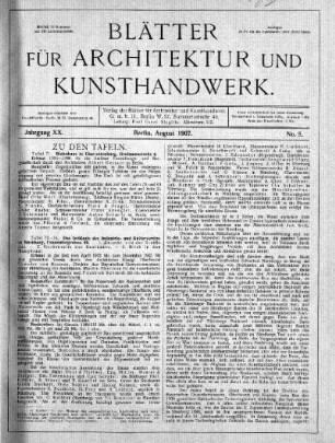 No. 8., August 1907