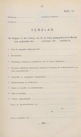 Bijl. 12. Verslag van hetgeen in het belang ...