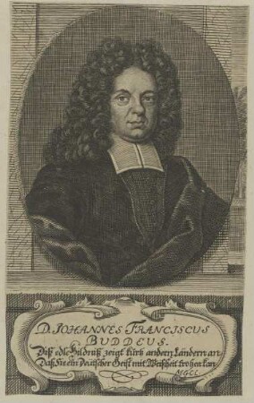 Bildnis des Johannes Franciscus Buddeus