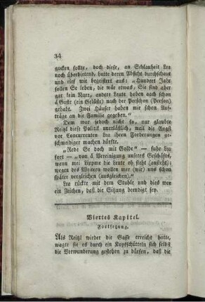 Viertes Kapitel. Fortsetzung