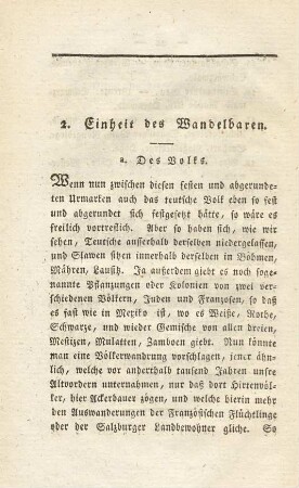 2. Einheit des Wandelbaren