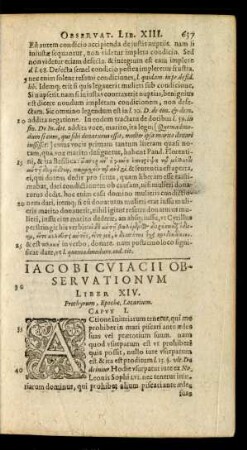 Liber XIV. Prothyrum, Epoche, Locarium