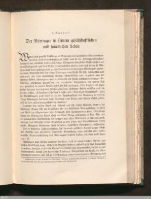 7. Der Nürtinger in seinem gesellschaftlichen und häuslichen Leben