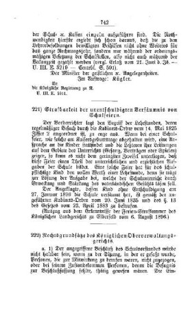 Strafbarkeit der unentschuldigten Versäumnis von Schulferien : [F. Oeffentliches Volksschulwesen]