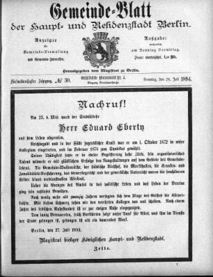 1894,30: No. 30, 29. Juli 1894