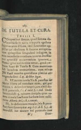 De Tutela Et Cura. Tesis I. - LXVI.