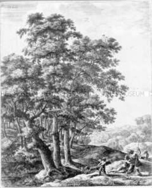 Venus und Adonis in Umarmung, Cupido (Nr. 5 einer Folge zur griechischen Mythologie)