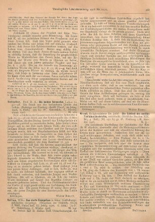 267-268 [Rezension] Soltau, Wilhelm, Das vierte Evangelium in seiner Entstehungsgeschichte dargelegt