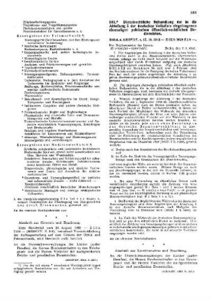 Dienstrechtliche Behandlung der in die Abteilung 3 der deutschen Volksliste eingetragenen ehemaligen polnischen öffentlich-rechtlichen Bediensteten : [Amtliche Erlasse] ; [Amtlicher Teil]