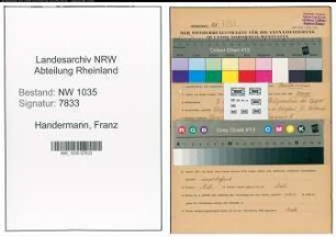 Entnazifizierung Franz Handermann , geb. 08.10.1907 (Schiffsfuehrer)