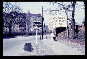 Grenze Bethanien Damm 4.3.61.