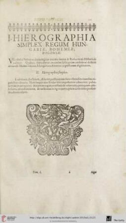 Hierographia simplex Regum Hungariӕ, Bohemiӕ & Poloniӕ