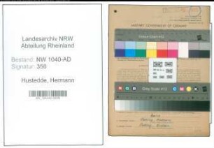 Entnazifizierung Hermann Hustedde , geb. 01.04.1888 (Gemeinderat)