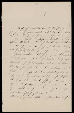 Nr. 2: Brief von Emma Grosscurth (später verheiratete Forkel) an Paul de Lagarde, Kassel, 30.7.1884