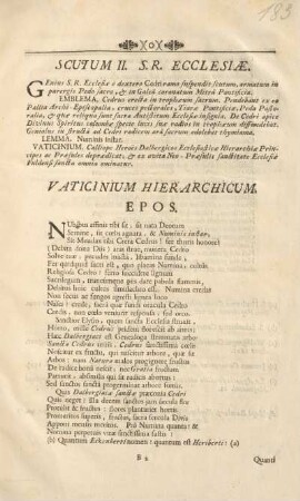 Scutum II. S.R. ecclesiæ.
