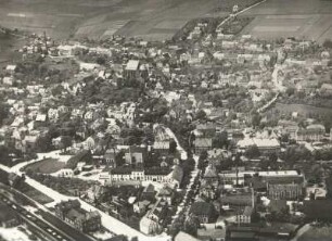 Oederan, Stadtansicht, Luftbild
