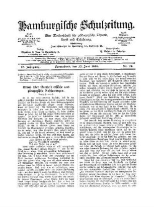 Etwas über Goethe's ethische und pädagogische Anschauungen