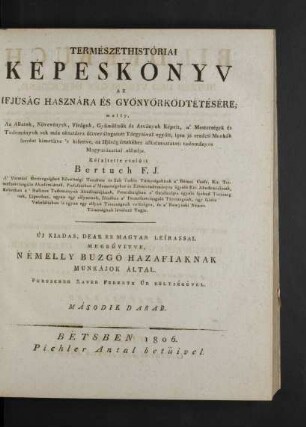 Bd. 2: Bilderbuch zum Nutzen und Vergnügen der Jugend