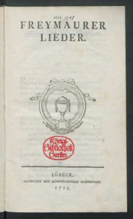 Freymaurer Lieder