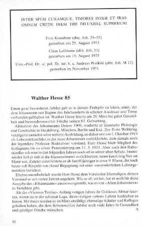 Walther Hesse 85